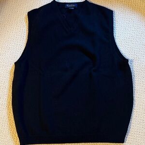 Brooks Brothers Large Classic Black Men's Sweater Vest